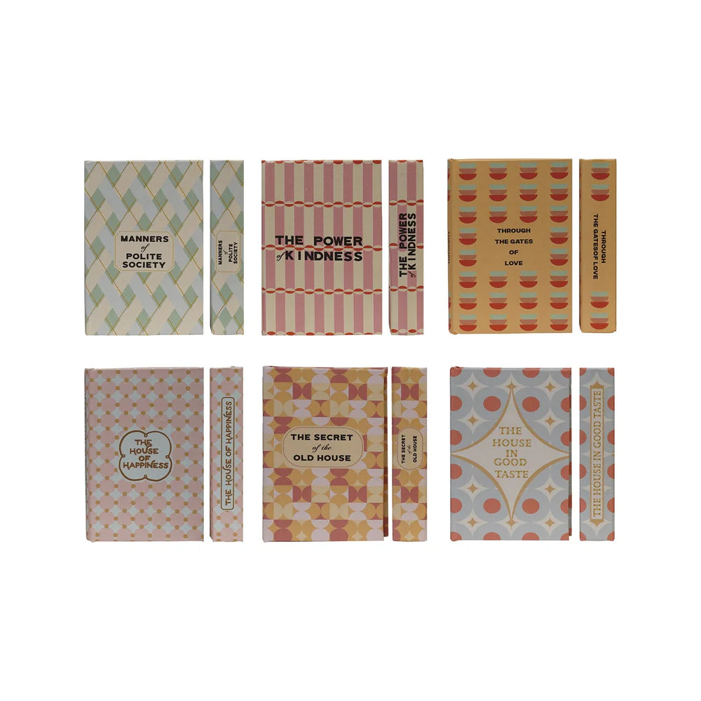 MDF & Canvas Book Storage Box, 6 Styles