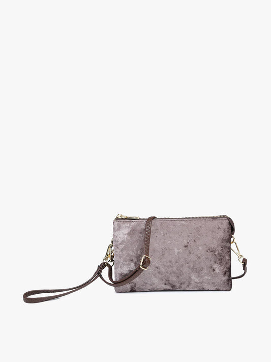 Riley Velvet Crossbody/Wristlet
