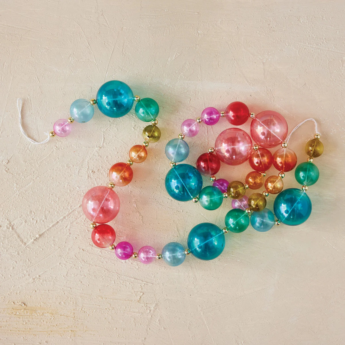 72" Plastic Ball Garland Multi Color