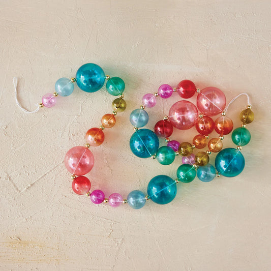 72" Plastic Ball Garland Multi Color