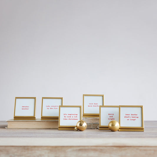 3" Metal & Glass Frame